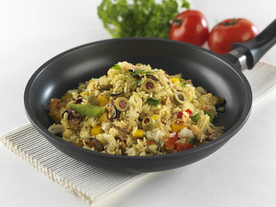 Paella Tengeri farkas módra-stock-foto