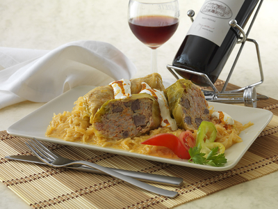 Ormánsági töltött káposzta-stock-foto