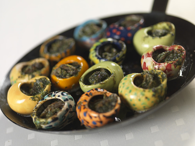 Sümegprágai színes csigák2-stock-foto