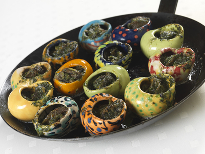 Sümegprágai színes csigák3-stock-foto