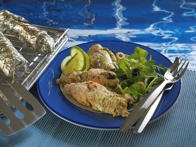 Tengeri hal randevúja a lazaccal-stock-foto