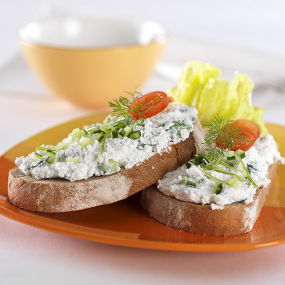 tarka tavaszi túrókrém-stock-foto