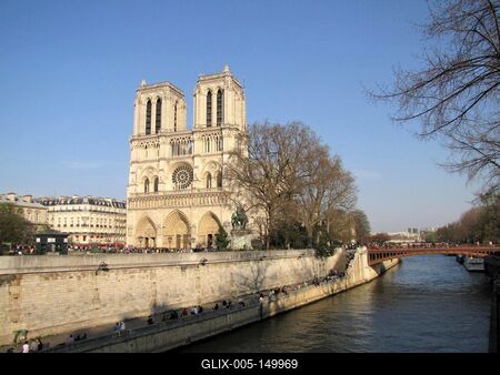 A párizsi Notre Dame-stock-foto