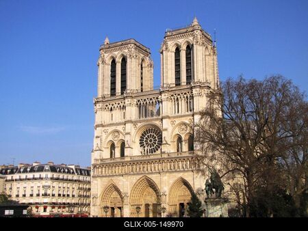 A párizsi Notre Dame-stock-foto