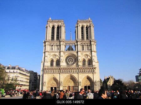 A párizsi Notre Dame-stock-foto