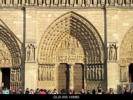 A párizsi Notre Dame-stock-foto