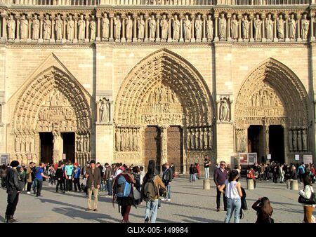 A párizsi Notre Dame-stock-foto