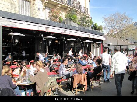 Párizsi kávéház-stock-foto