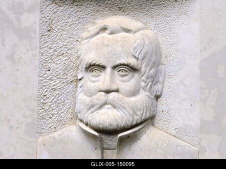 Érdi János régész dombormûve-stock-foto