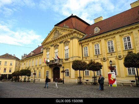 Székesfehérvári püspöki palota-stock-foto