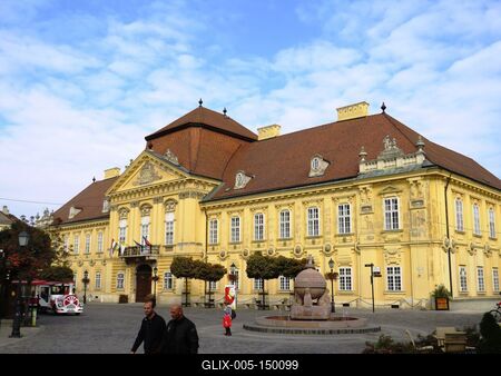 Székesfehérvári püspöki palota-stock-foto