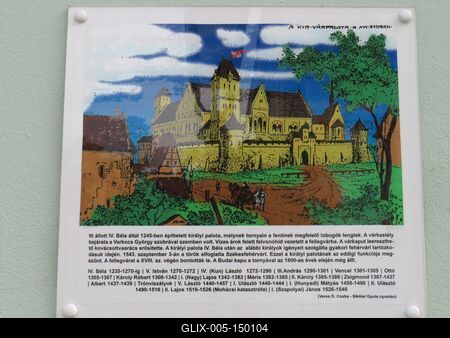 A székesfehérvári várkastély rajza-stock-foto