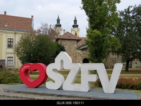 Szeretlek Székesfehérvár-stock-foto