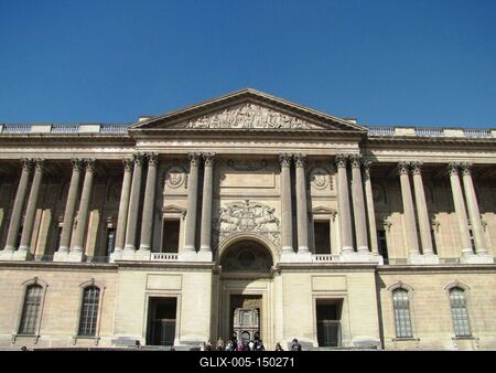 A Louvre palota-stock-foto