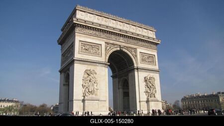 A párizsi diadalív-stock-foto