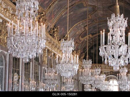 A versaillesi kastély üvegterme-stock-foto