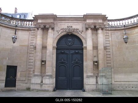 A Matignon palota - a francia miniszterelnöki hivatal-stock-foto