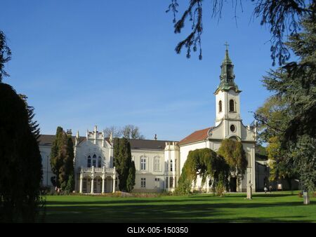 A martonvásári Brunszvik kastély-stock-foto