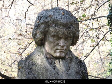 Beethoven szobor-stock-foto