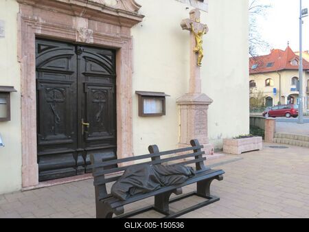 Hajléktalan Jézus-stock-foto