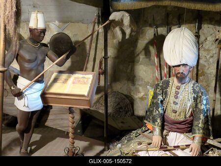 Szulejmán szultán alakja az ageri panoptikumban-stock-foto