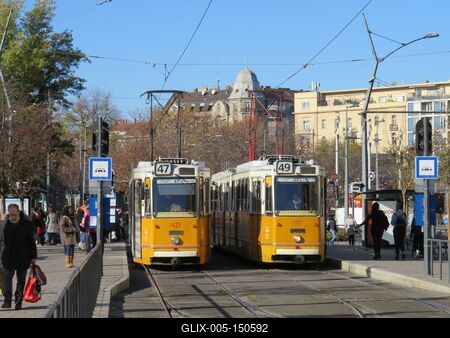 Villamosok-stock-foto