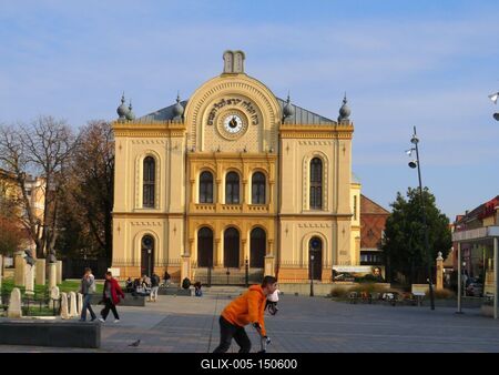 Pécsi zsinagóga-stock-foto