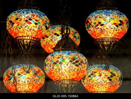 Színes lámpák-stock-foto