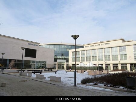 Debrecen - Kölcsey Központ-stock-foto