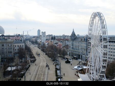 Debreceni panoráma-stock-foto