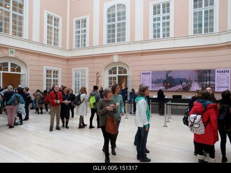 Claude Moonet kiállítás - Bécs-stock-foto