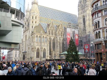 Karácsony Bécsben-stock-foto