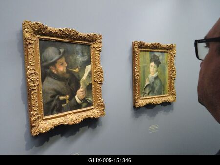 Pierre-Auguste Renoir festményei-stock-foto