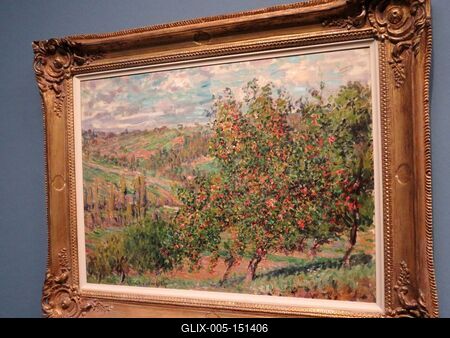 Clude Monet: Almafák-stock-foto