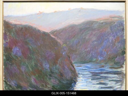 Claude Monet: A Creuse völgye estefelé-stock-foto