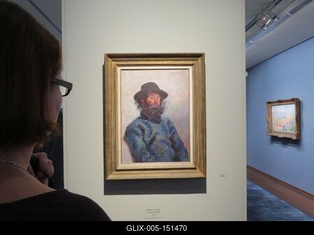 Claude Monet: Poly arcképe-stock-foto