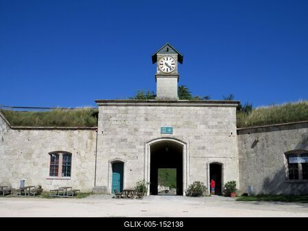 Komárom - Monostori erõd-stock-foto