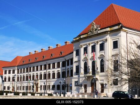 Miniszterelnöki hivatal - Budai Vár-stock-foto