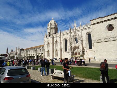 A lisszaboni Jeromos kolostor-stock-foto