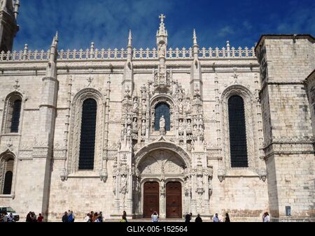 A lisszaboni Jeromos kolostor-stock-foto