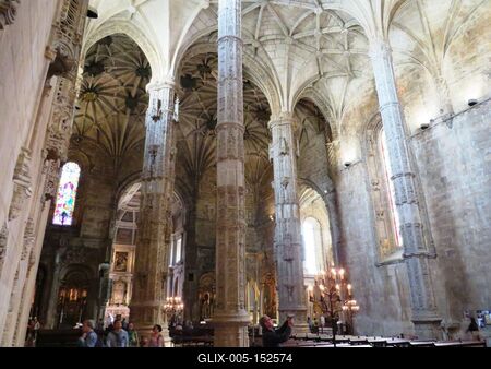 Jeromosok temploma - Lisszabon-stock-foto