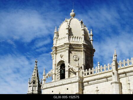 A lisszaboni Jeromos kolostor-stock-foto