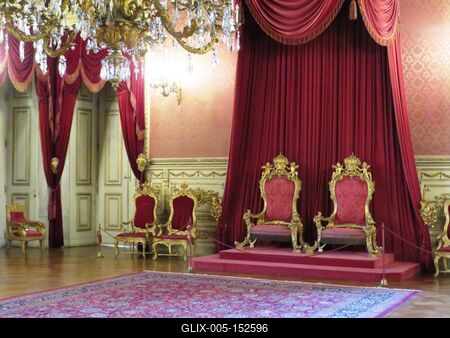 Trónterem - Ajuda palota-stock-foto