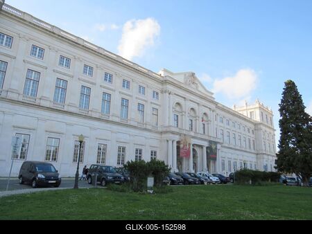 A lisszaboni királyi palota - Ajuda-stock-foto