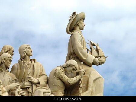 Tengerész Henrik lisszaboni emlékmûve-stock-foto