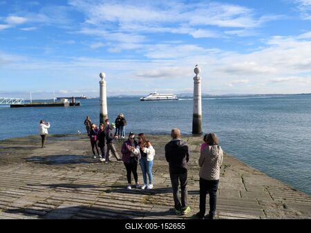 Tejo és kikötõ-stock-foto