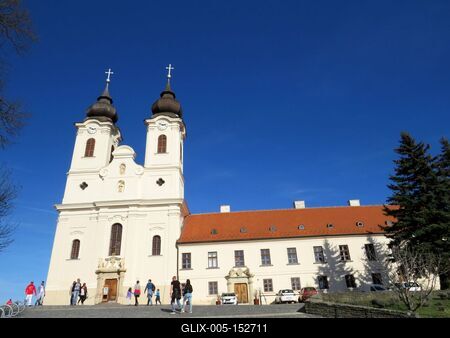 A tihanyi Apátság-stock-foto