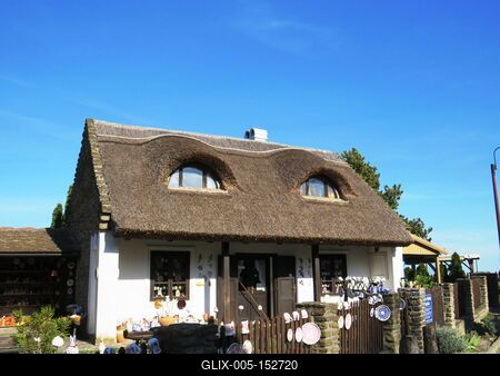 Tihanyi fazekas ház-stock-foto