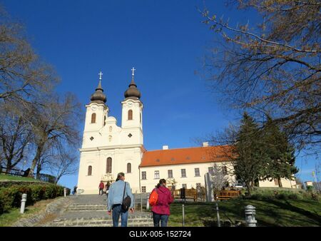 A tihanyi Apátság-stock-foto