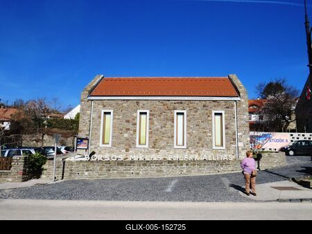 Borsos Miklós emlékkiállítás-stock-foto